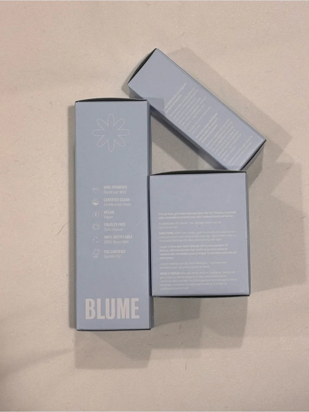 Blume Meltdown Acne Skincare Set Cleanser Moisturizer Oil New 3 Pc